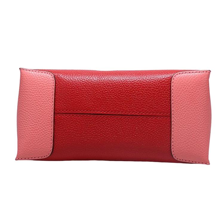 New MICHAEL KORS Mercer Leather Handbag, Shoulder Bag Small Women's Dark Red Watermelon Red 35S1GM9M2T-FLAME-MULTI