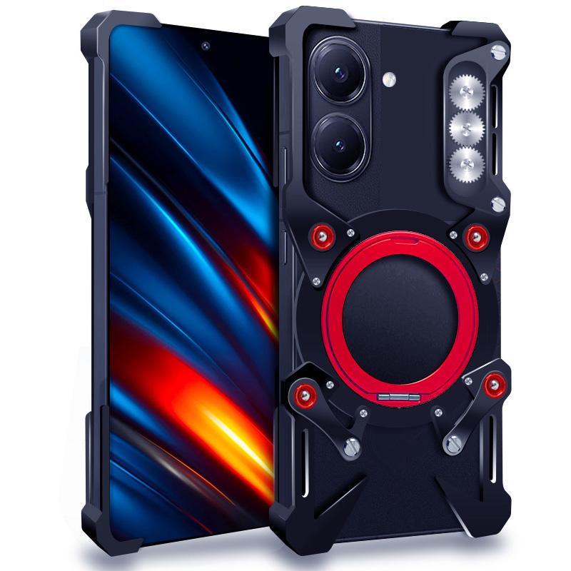 Luxury New Thor Heavy Duty Armor Metal Aluminum Phone Bumper For Poco F8 F7 F6 F5 M8 M6 X8 X7 X6 X5 Pro Cover Fundas Coques Case