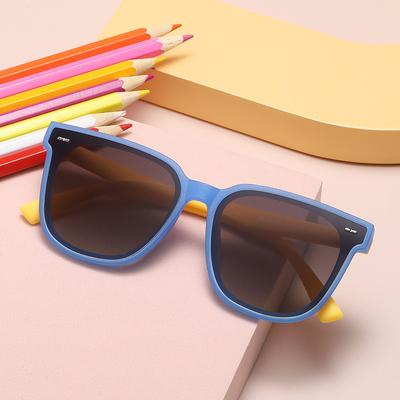 New Large Frame Sunglasses Silicone Sunglasses for Children UV-resistant Nylon Soft Polarized Sunglasses