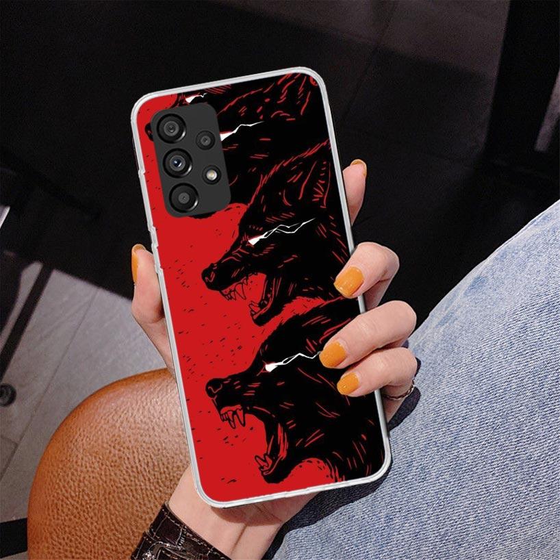 Angry Animal Wolf Fierce Phone Case For Samsung Galaxy A17 A16 A15 A14 A13 A57 A56 A55 A54 A53 A37 A36 A35 A34 A33 A26 A25 A24 A