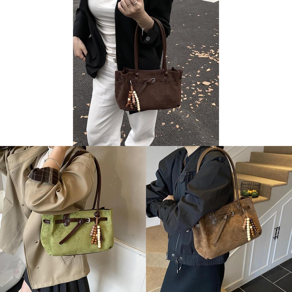 Pu Leather Tote Bag For Women With Splicing Design And Internal Pouch For Daily Commute