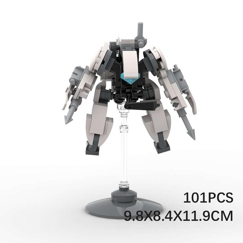 MOC Building Blocks Compatible with Small Mecha Exoskeleton Robots Puzzle Figurines Children Toy