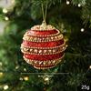 Foam Christmas Ornament Powder Coated Ball Foam Ball Pendant Xmas Bauble  Holiday Party Decor
