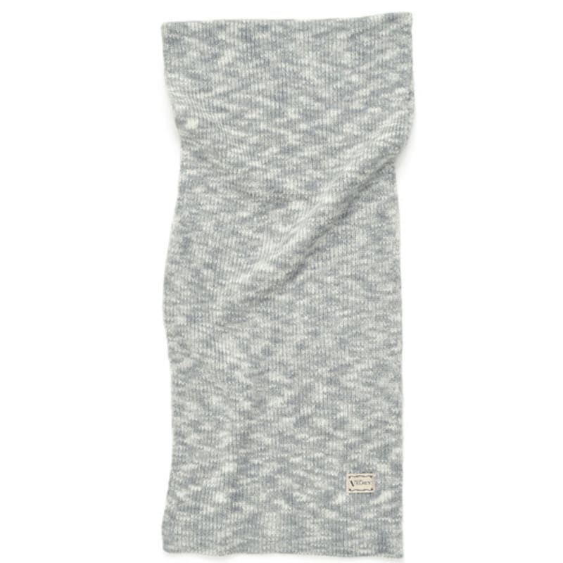 Velsey Mosaic Knitted Muffler [GREY]