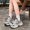 Popular Dad Shoes Women 2025 Spring and Autumn New Versatile Thick-soled Mesh Breathable Retro Heightening Casual Sports Shoes Tide