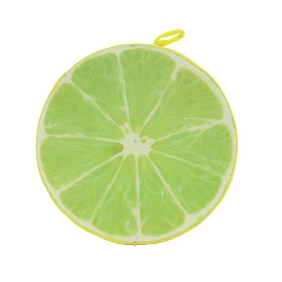 Подушка-кидок зі скибочками фруктів Кругла кавун ківі апельсин Подушка 3D-друк Весела фруктова декоративна подушка Накладка на сидіння для дивана стільця підлоги