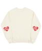 GRAVER [Unisex] Elbow Life Logo Heart Smile Sweatshirt_Cream