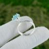 Friendship Day Deal Swiss Blue Topaz Stone Mother Statement Ring Sterling Silver
