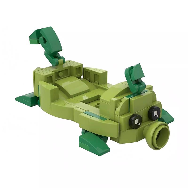 Bricklink MOC Ideen PVZ Spiel Pflanzen und Zombies Kampf Actionfiguren Sets Erbsenschützen Bausteine Kinderspielzeug Halloween Geschenk