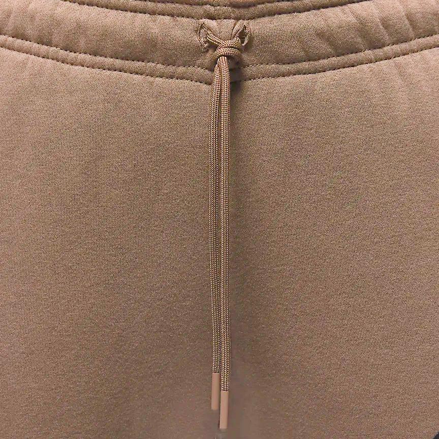 Jordan Paris Saint-Germain Solid Color Drawstring Fleece-Lined Knit Joggers Women Bottoms Light-Brown FD6998-274
