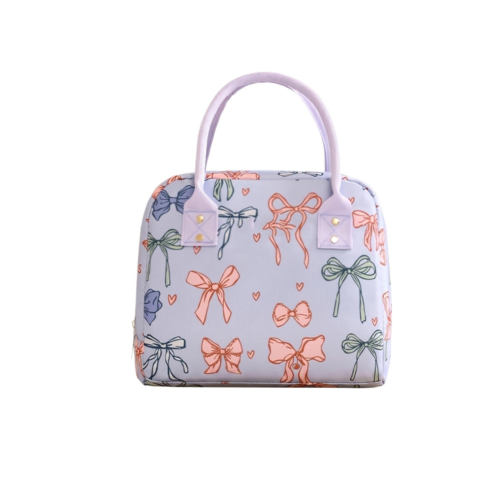 

Insulated Lunch Bag Portable Handheld Bento Box Carrier Thermal Food Storage Tote for Students and Office Use one size