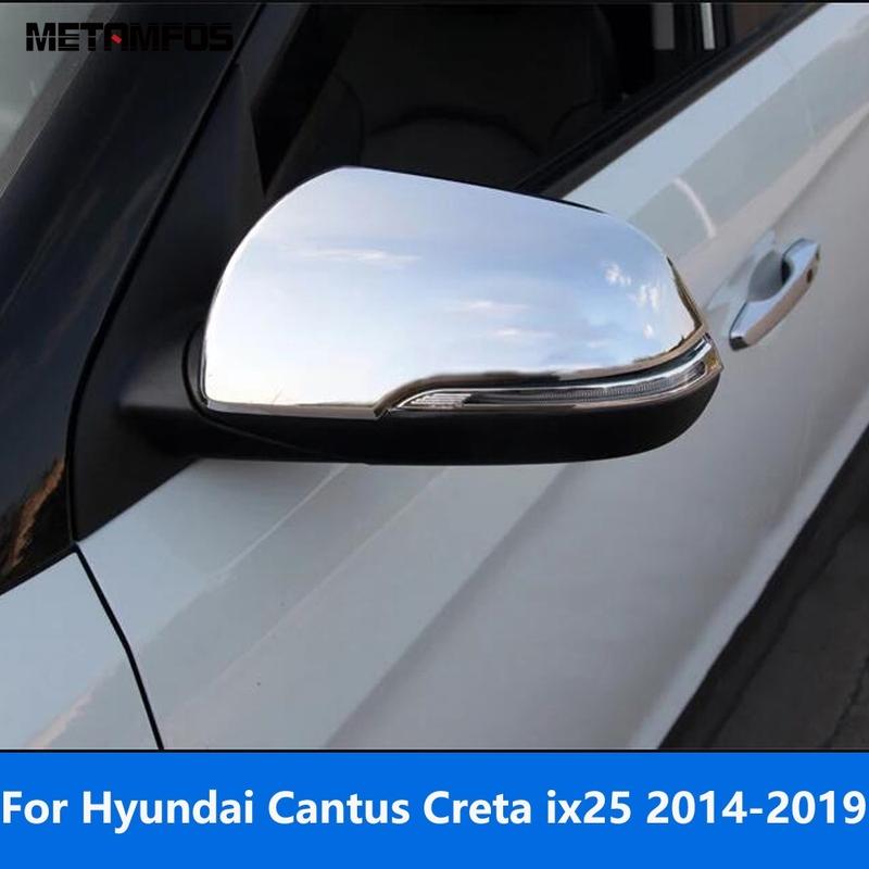 

For Hyundai Cantus Creta ix25 2014-2017 2018 Chrome Rearview Side Mirror Cover Trim Protection Cap Accessories Car Styling