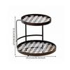 Dual-Level Storage Rack Compact Countertop Elegant for Dresser