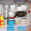 Retractable Under-Sink Multi-Layer Bathroom & Kitchen Storage Rack