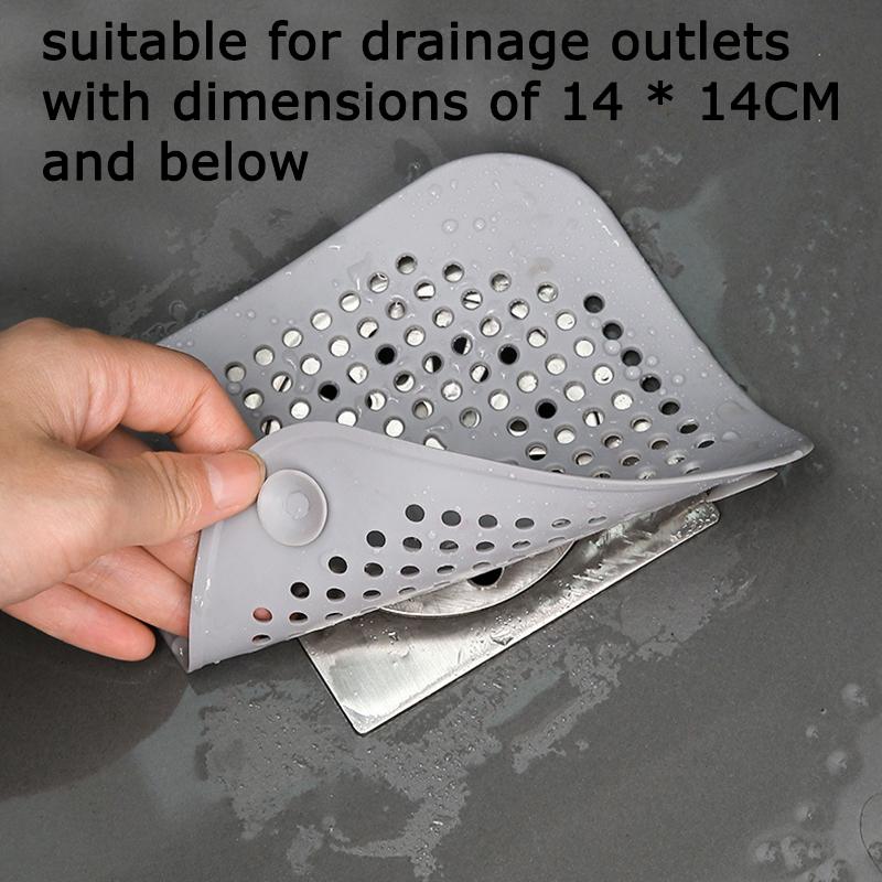 WTEMPO 1 buc pătrat baie duș filtru de păr chiuvetă filtru anti-înfundare cadă duș covoraș de scurgere de pardoseală covoraș din silicon pentru chiuvetă de bucătărie unelte pentru baie