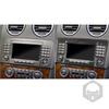 For Benz M-class W164 2005-2011 Real Carbon Fiber Radio Navigation Panel Trim Cover Car Interiors Accessories Decoration Sticker