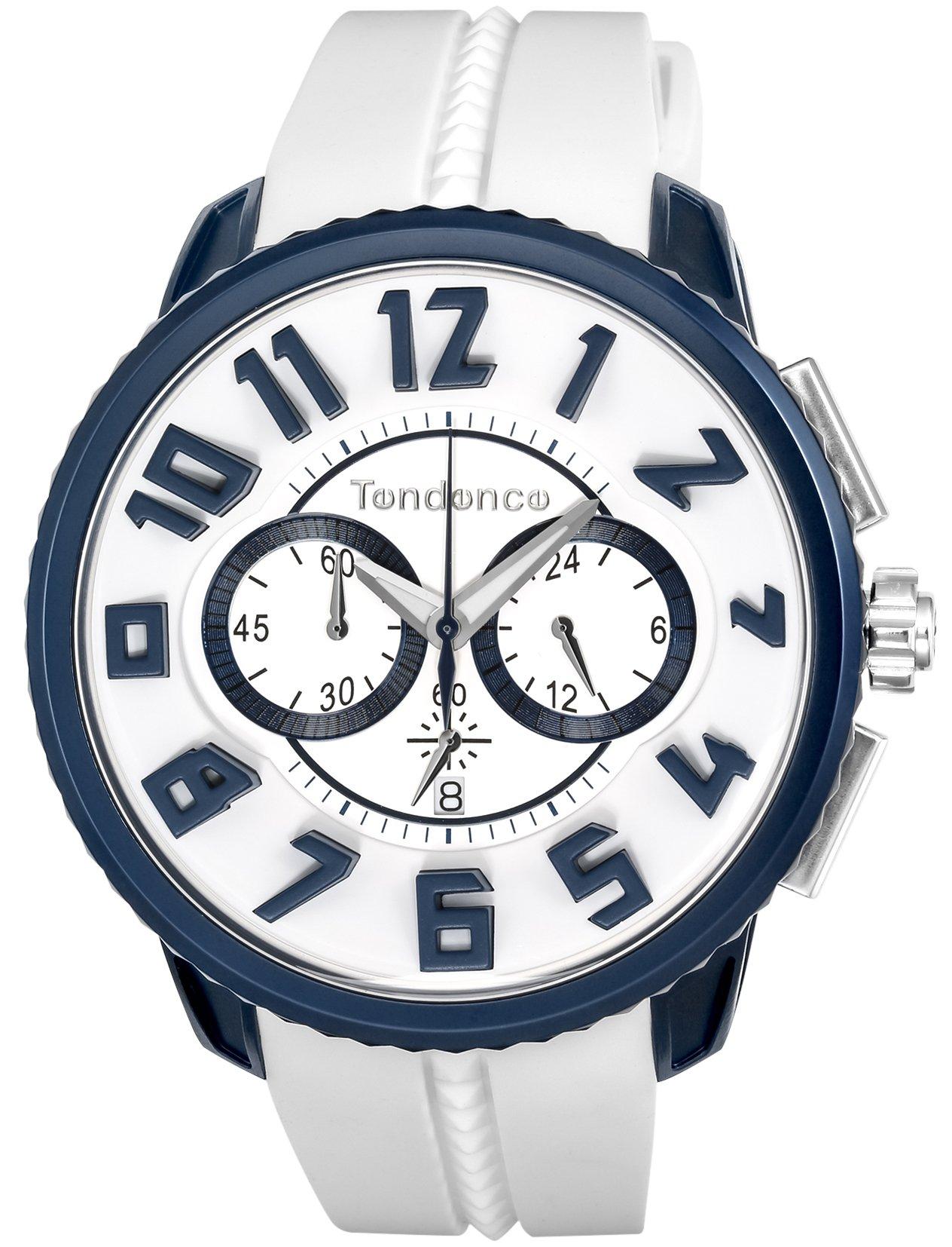 

White Mineral 51MM Watch Official Import [Tendence] Wristwatch, Dial, Aluminum, Glass, Quartz, TY146001, Men s,