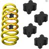 4 BUC Bucșe Arcuri elicoidale, Kit Booster din Cauciuc Heavy Duty, Bucșe pentru 1" până la 1