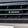 HLLQ9 1/2PCS Car Decorative Light LED Front Hood Grille Emblem Badge Decor For Skoda Octavia Fabia RS Kamiq Kodiaq Rapid SCALA Superb