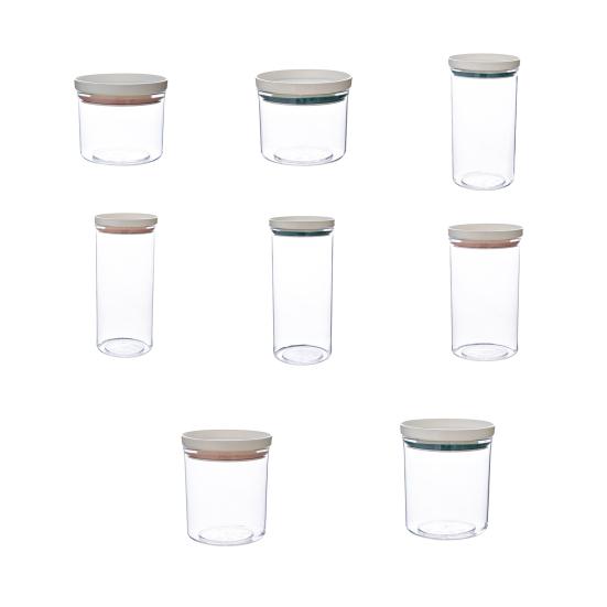 Storage Container Stackable Reusable Plastic Portable Food Storage Box for Kitchen