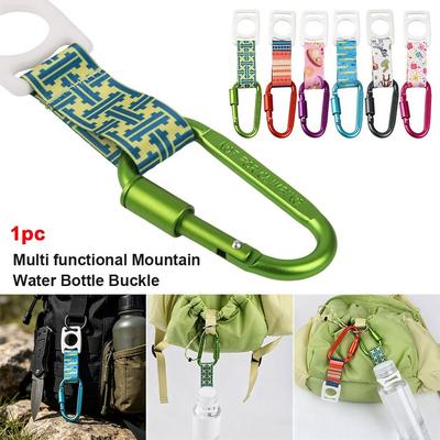 6Colors Mountain Buckles 17cm Water Bottle Carabiners  Camping Hiking Backpack Gear
