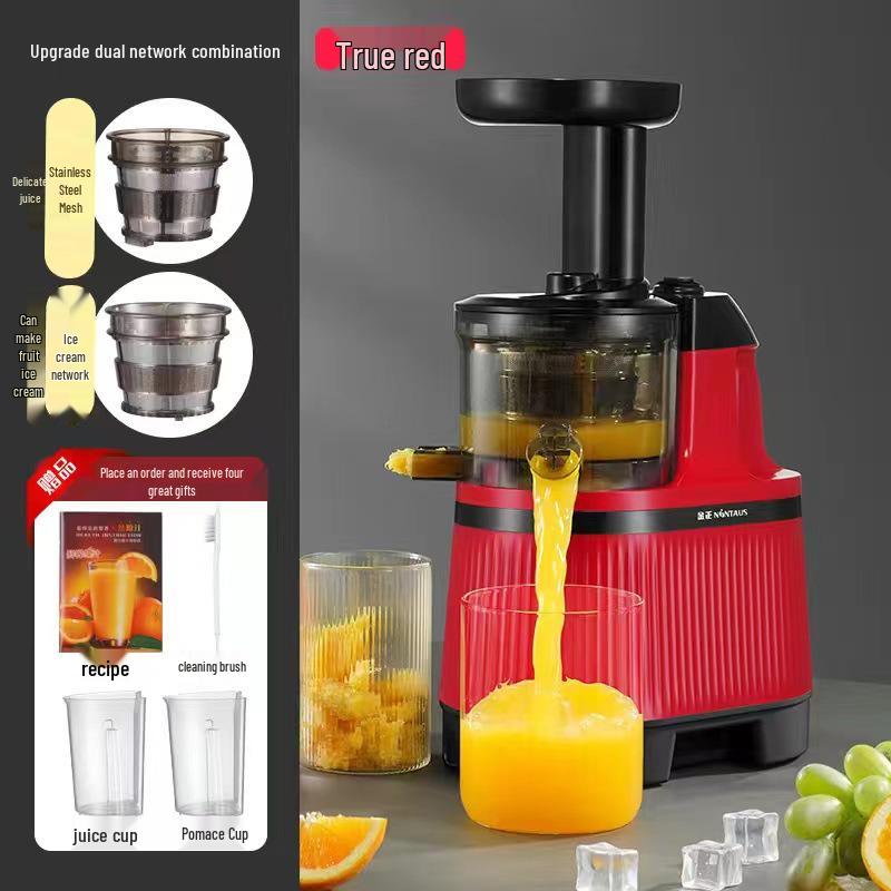 Stainless Steel Juicer: Automatic Juice and Pulp Separation for Home, Large & Small Caliber, Gift Ready