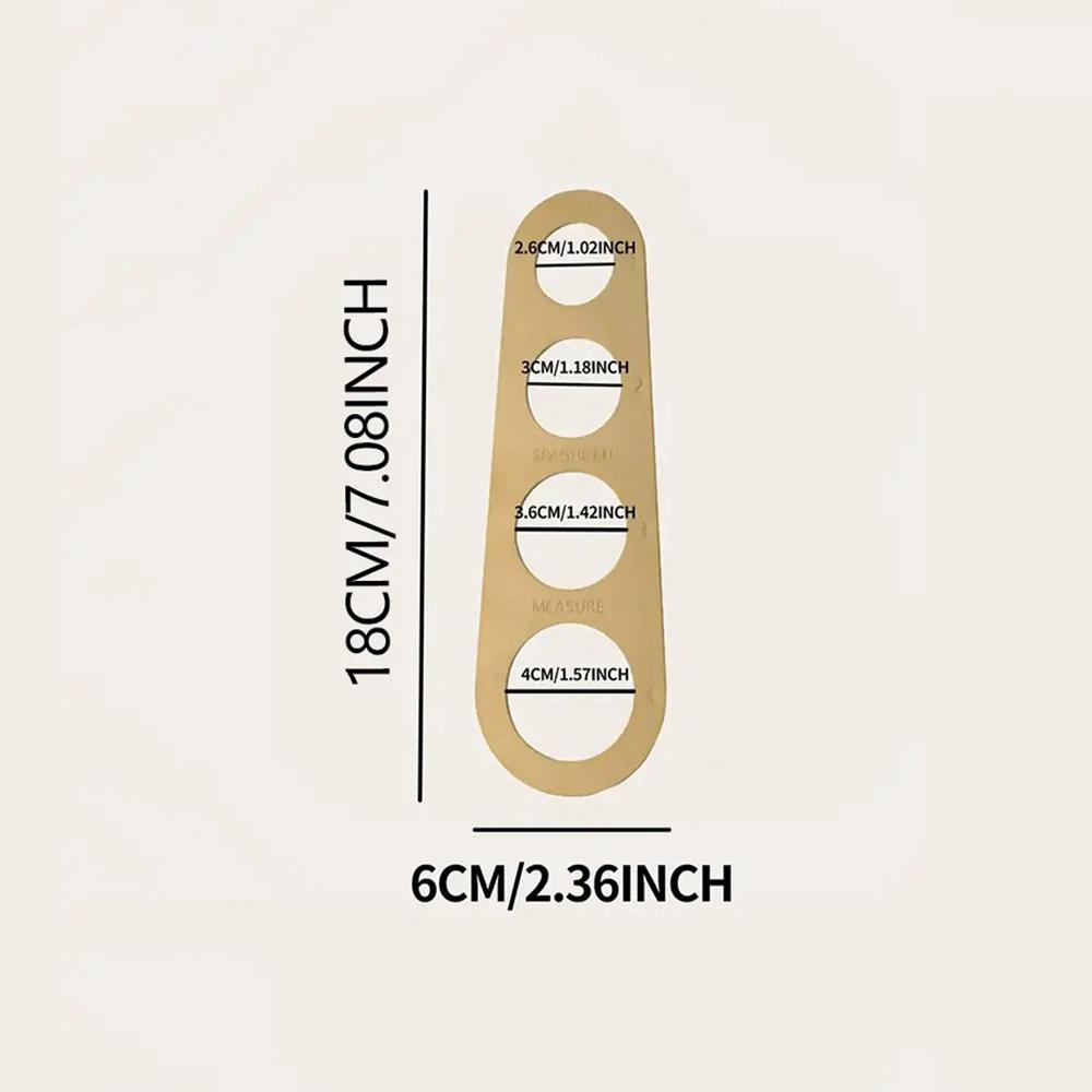 1pc-Quick and Easy Pasta Measuring Tool -Stainless Steel Spaghetti Measurer for Kitchen and Cooking