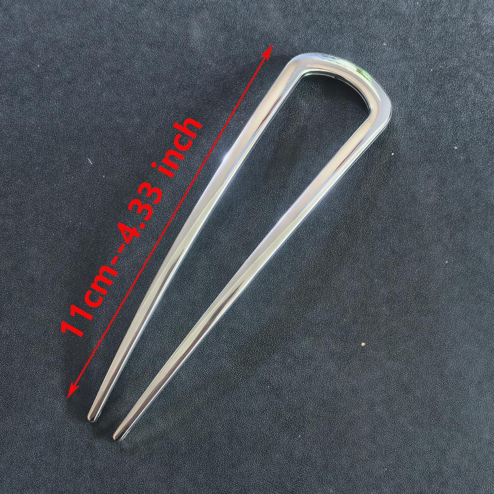 New Pearl Hairpins Korean U-shaped Metal Shell Hair Clip Pins Women Girls Hair Sticks Bun Maker Hair Styling Accessories Gifts