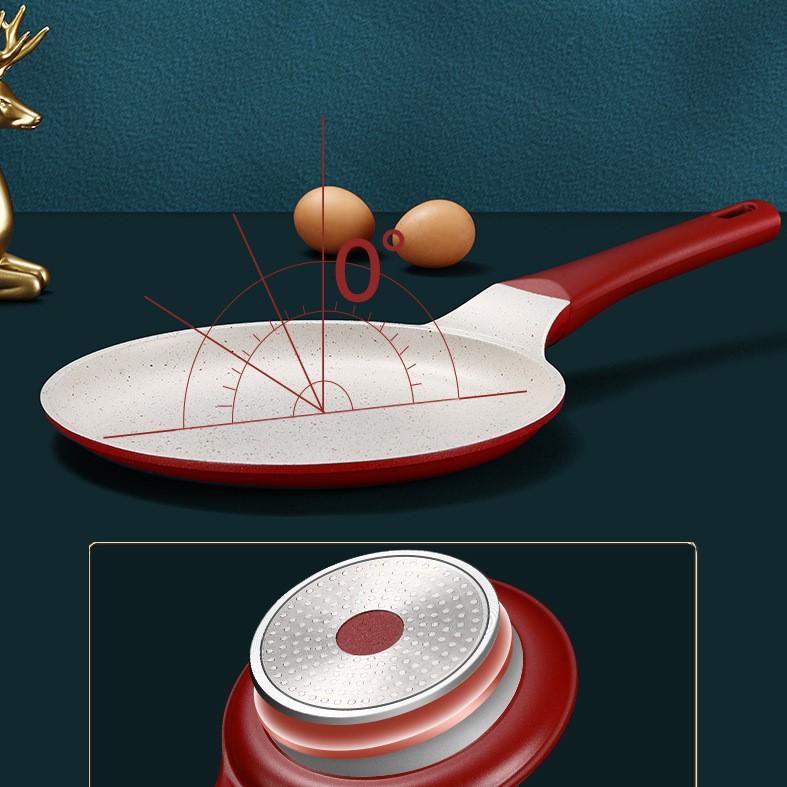 Pancake Flat Bottomed Pan, Household Rice Stone Non Stick Pan, Multifunctional Fried Egg, Thousand Layer Pancake Pan