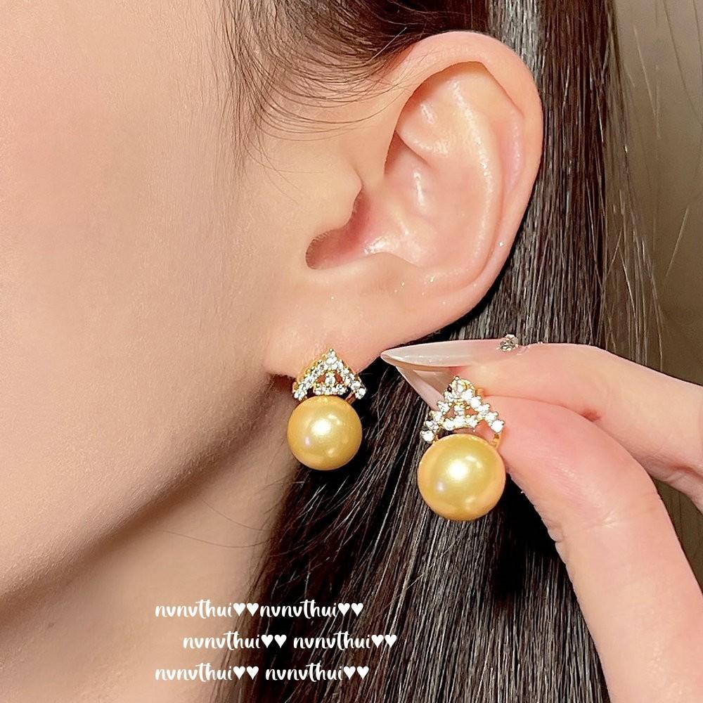 Ожерелье-Корона с Жемчугом Русалки, Таити, Наньянское Золотое Жемчужное Кружево, Сотовый Кольцо с Цирконами