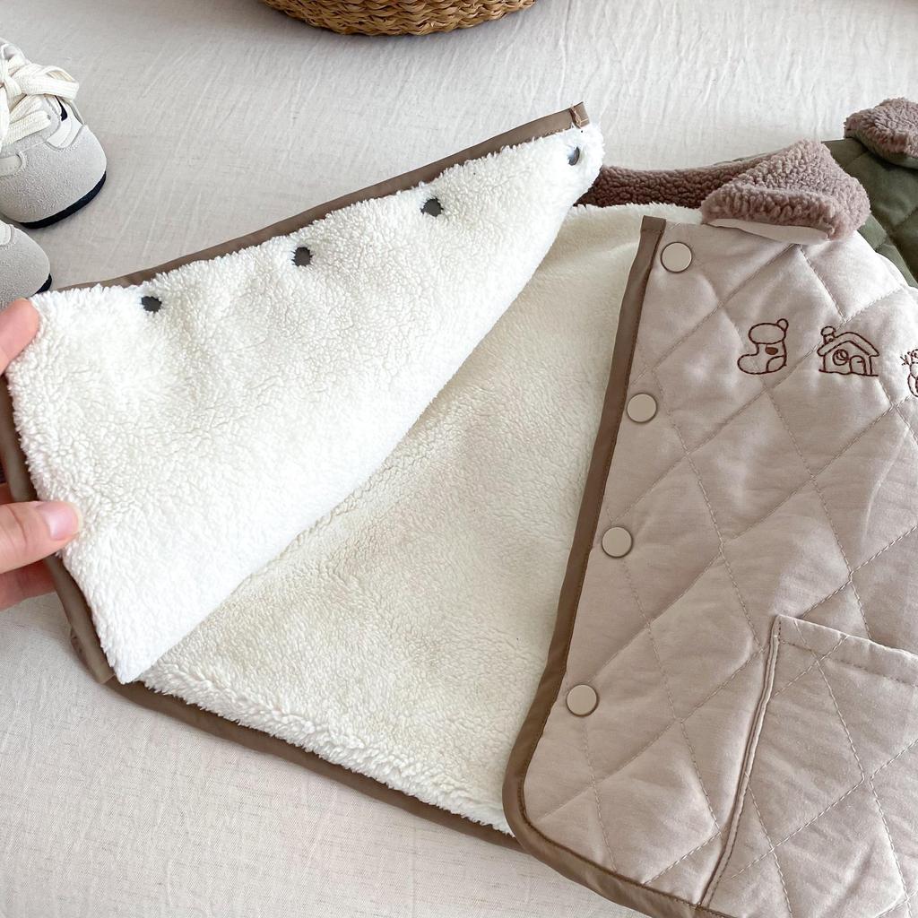 Giacca Imbottita in Cotone con Collo di Pelliccia Invernale 2025 da Ragazzo - Moda Stile Coreano