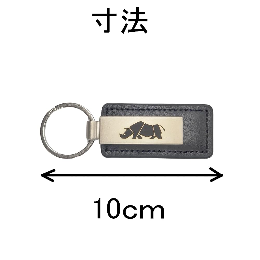 RS Product Jimny Keychain, Rhino Specification, Black Type 2, Genuine Leather, Jimny, Logo, Emblem,