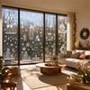 Christmas Glass Sticker Set for Festive Holiday Window and Home Decoration