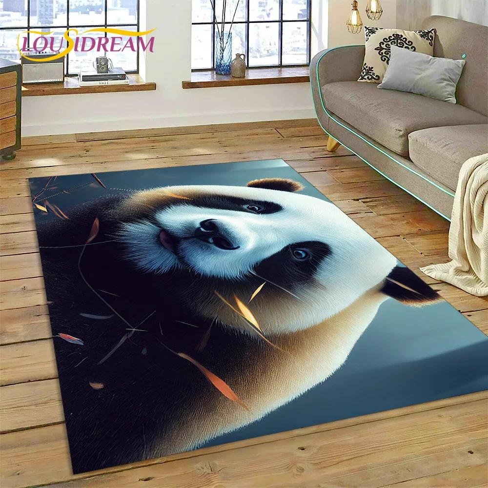 Cartoon-süßer Panda-Traumtier-3D-Teppich für Schlafzimmer, Wohnzimmer, Heimsofa-Dekoration, Kinderspiel, große Dekor-Bodenmatte