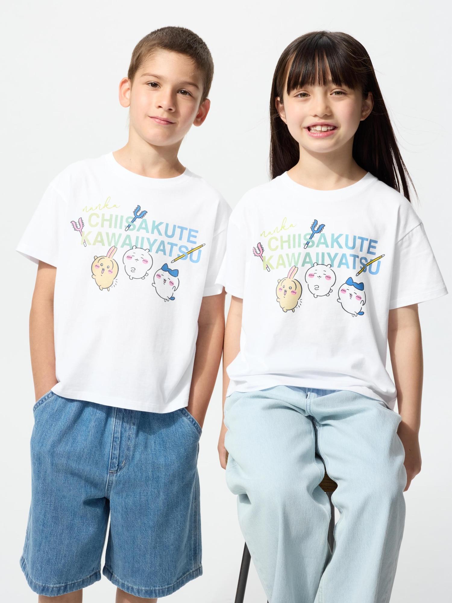 

Uniqlo Девочки ChiikAwA X Joke BeAr UT Футболка с графикой с коротким рукавом Joke BeAr A 00 WHITE/KIDS 110