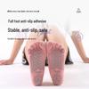 Non-Slip Strappy Split-Toe Yoga Socks - Five-Finger Combed Cotton for Indoor Sports & Pilates