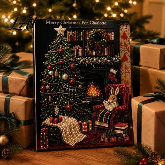 Dekorative Perlen-Bastelarbeiten Weihnachts-Malset Weihnachtsmann Rentier DIY Kunst Kreative Winterdekoration 3D Engel Wandbastelset für Erwachsene Festlich