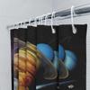 Modern Bathroom Decor: Luxury Marble Pattern Shower Curtain with Silver Grommets for Tub Bathtub Black White Striped Waterproof