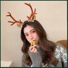 Large Antlers Pine Cones Non-slip Korean Style Hairbands Elk Christmas Headband Women Hair Hoop