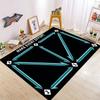 Soccer Training Mat Multi Color Line Markings All Sports Games Carpet Football Practice Pad for Indoor Outdoor Use Doormat