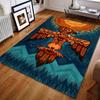 1PC Aboriginal Mythology Sun Bird Print Carpet for Bedroom Living Room Bedside Sofa Floor Mat Modern Home Decor Area Rug