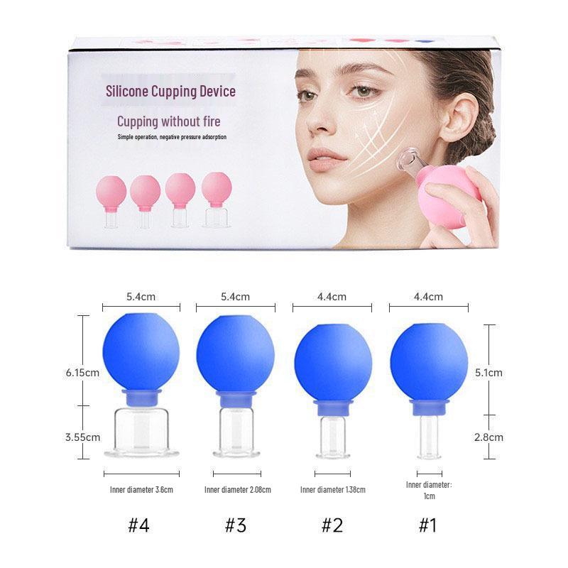 Dual-Use Silicone Gua Sha & Vacuum Cupping Device for Face and Back Massage