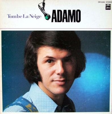 LP Plaat ADAMO Tombe La Neige OW5080 WORLD Japan Obi Pop Gebruikt