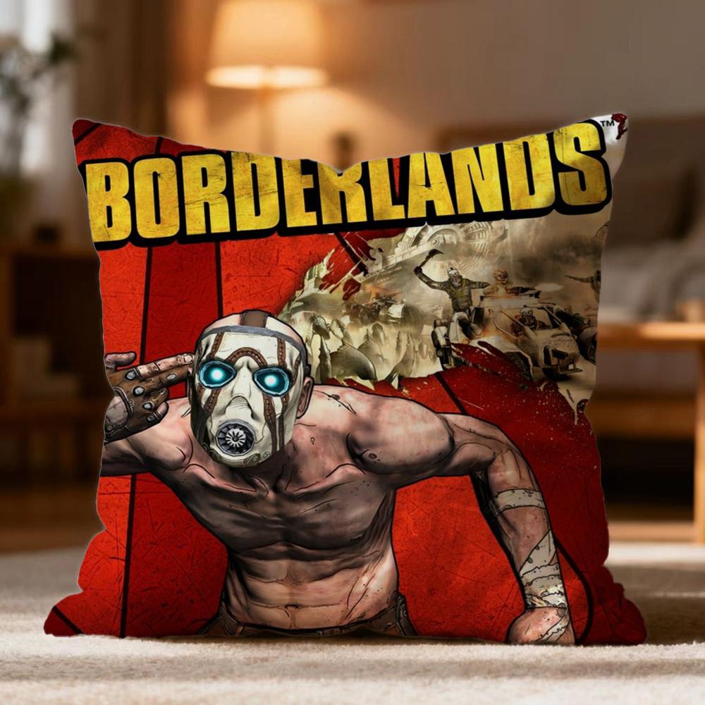 Popular B-BBorderlands Cushion Cover Soft Washable Pillow Case Multi-Scene for Couch Bed Travel Office Use