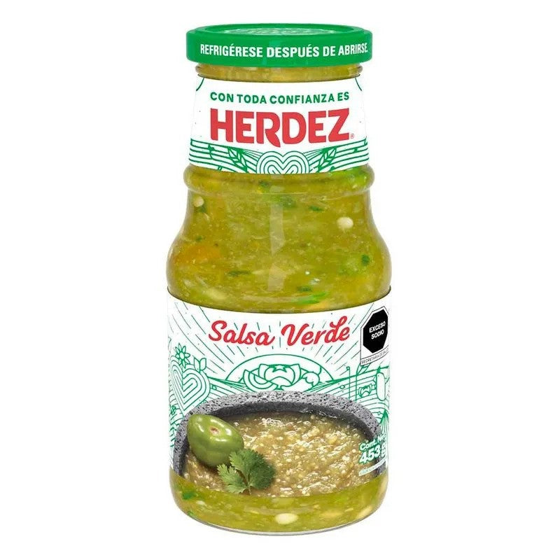 Herdez Salsa Verde in glas 453g