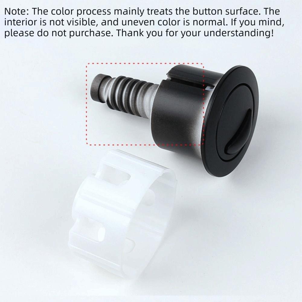 Double Drain Toilet Push Button Round/Elliptical Head Water Tank Button Toilet Seat