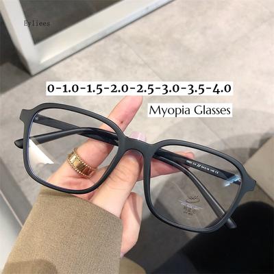 Finished Myopia Glasses for Women Men Square Optical Shortsighted Eyeglasses Student Computer Prescription Minus Eyewear Diopter