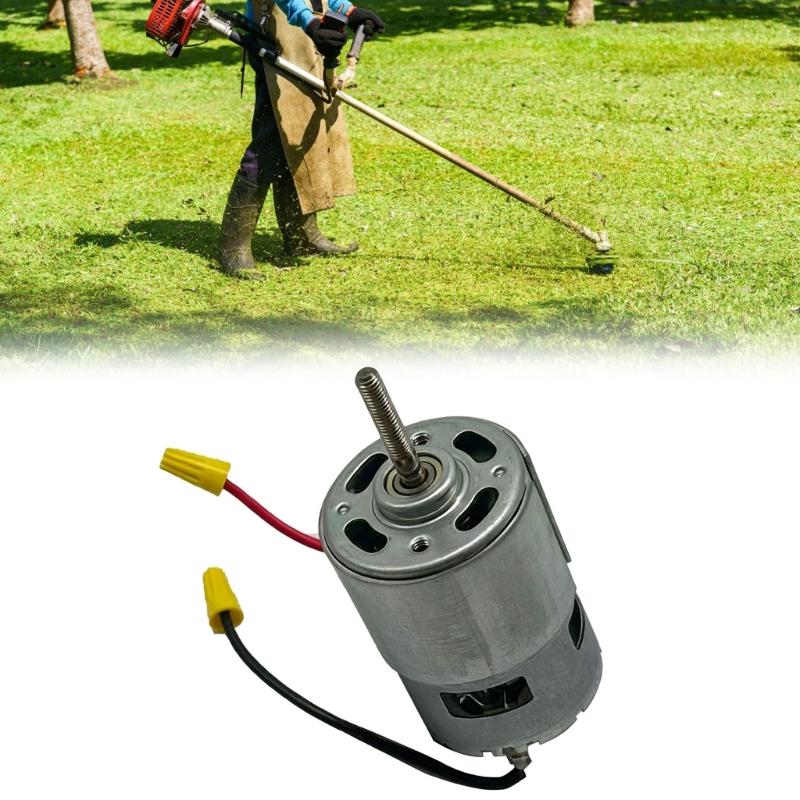 755 Motor Replacement Part for Brush Cutter Service, 21V Motor Unit With 99 mm Body and Ready Cable Ends for Cutter Maintenance and Repair Tasks