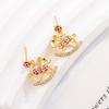2026 Charm Pony Stud Earrings Women's Mini Synthetic Zircon Lucky Horse Earring Party Music Festival Daily Jewelry