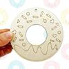 10pcs Unfinished Wood Donuts Wood Cutouts for DIY Crafts Wooden Donuts Shaped Hanging Ornaments with Hole Hemp Ropes Gift Tags